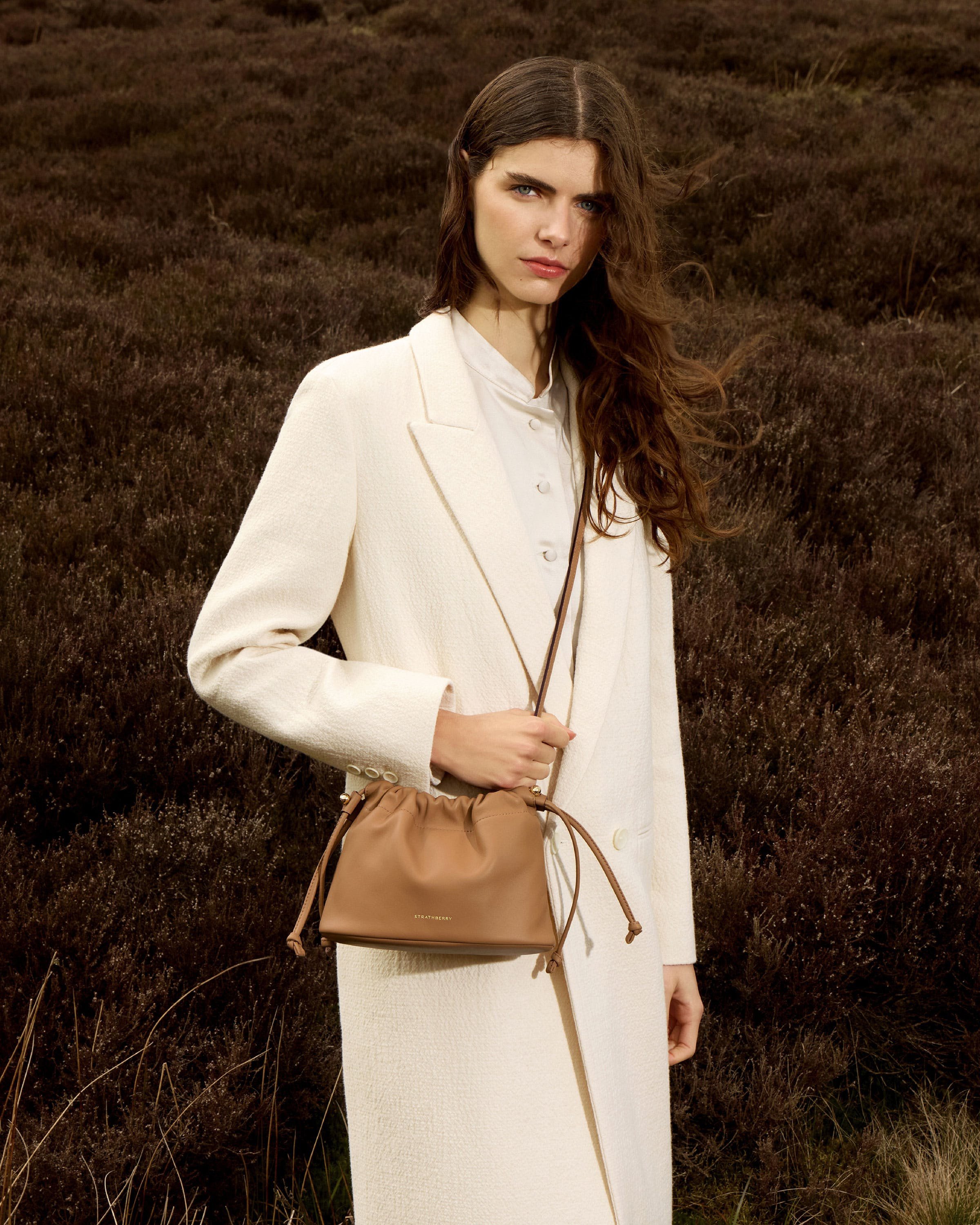 Strathberry - Charlotte Drawstring - Beige | Strathberry