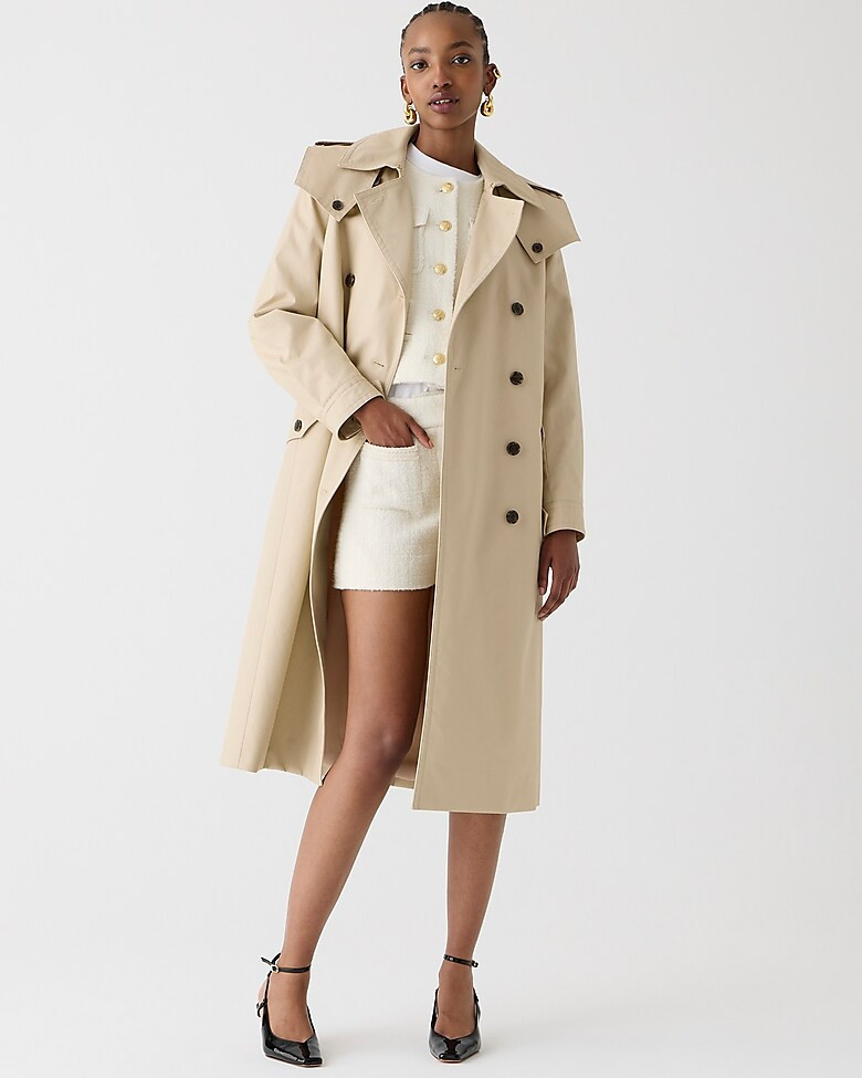 Double-breasted trench coat | J. Crew US