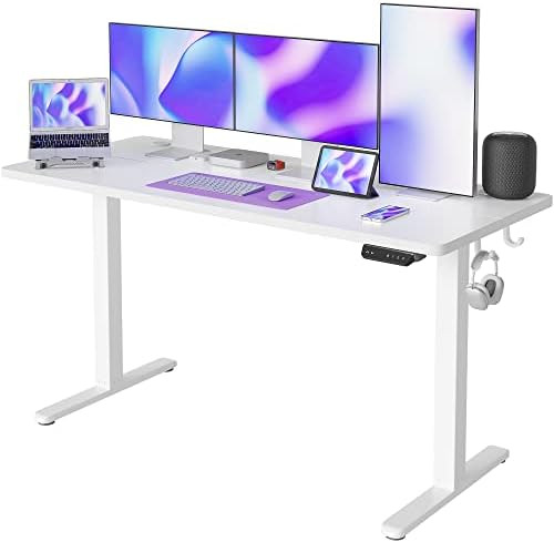 FEZIBO Height Adjustable Electric Standing Desk, 55 x 24 Inches Stand Up Table, Sit Stand Home Of... | Amazon (US)
