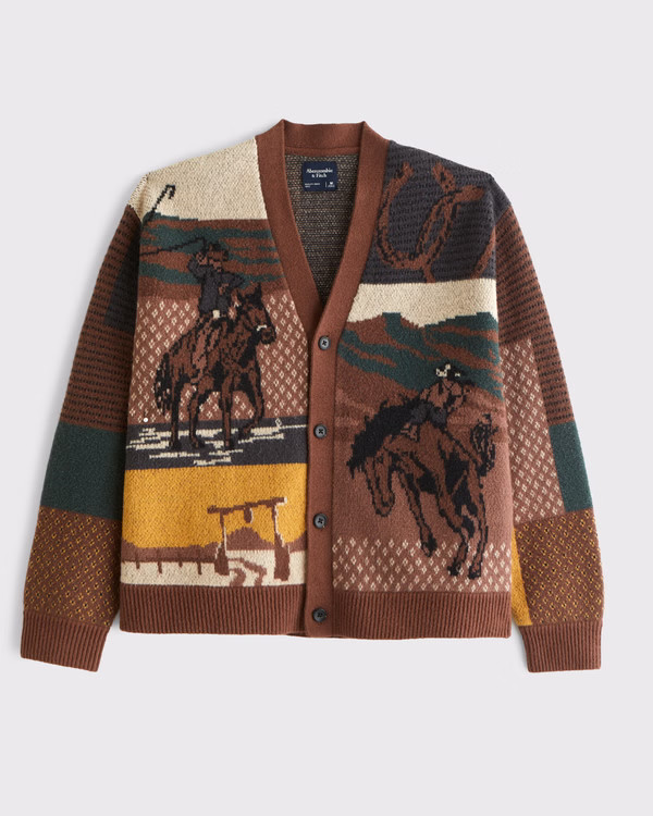 Western Graphic Cardigan | Abercrombie & Fitch (US)