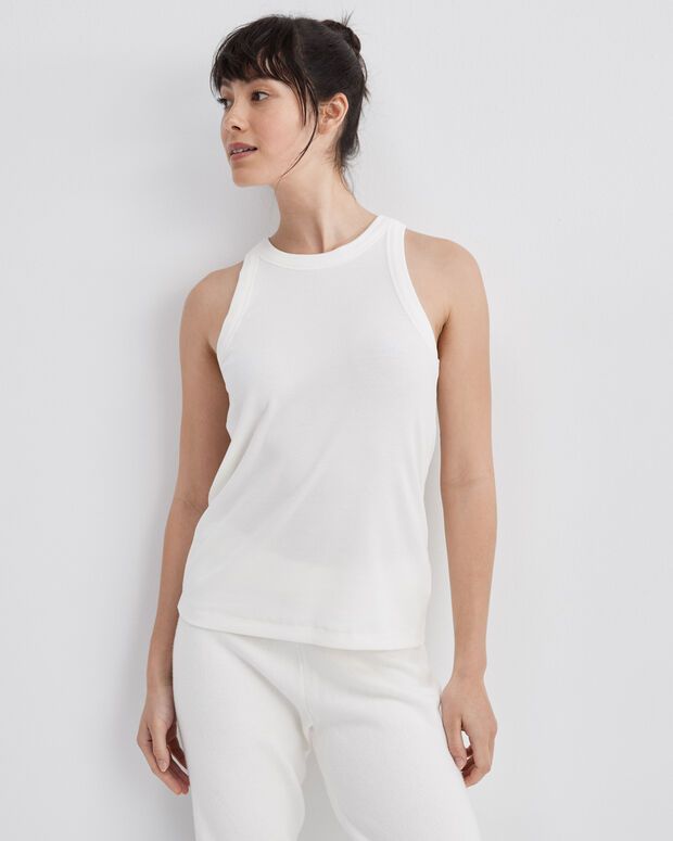 Organic Cotton Ribbed Tank | Talbots