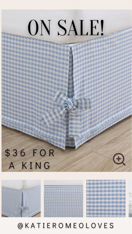 The cutest blue gingham bed skirt is currently on sale! Grab it while it’s still in stock! 

#LTKsalealert #LTKSale #LTKFind