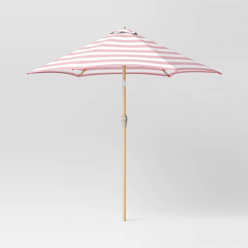 9'x9' Market Patio Umbrella - Light Wood Pole - Threshold™ | Target
