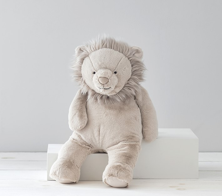 Taupe Lion Critter Plush | Pottery Barn Kids