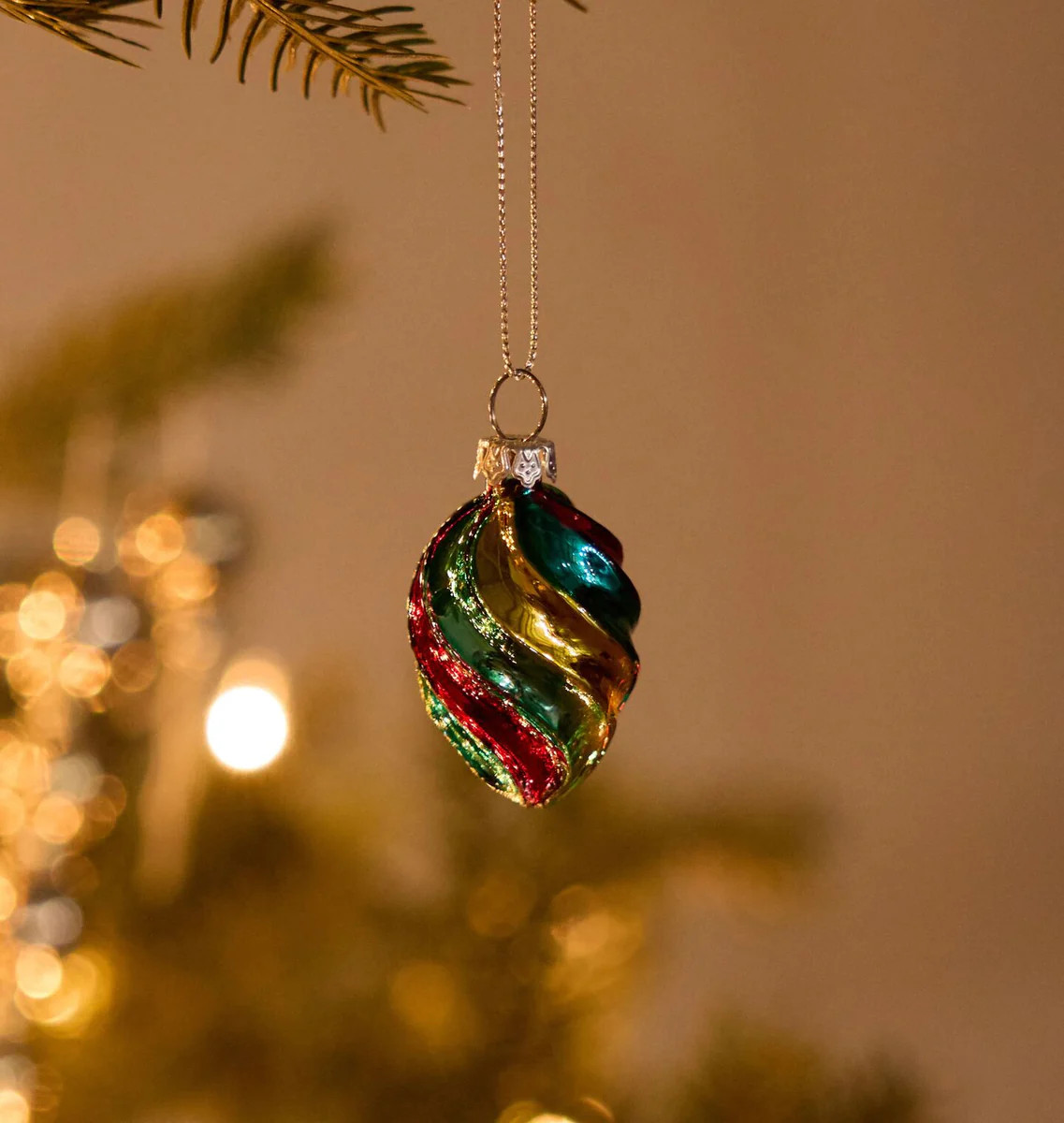 Heirloom Swirled Glass Ornament | Amber Interiors