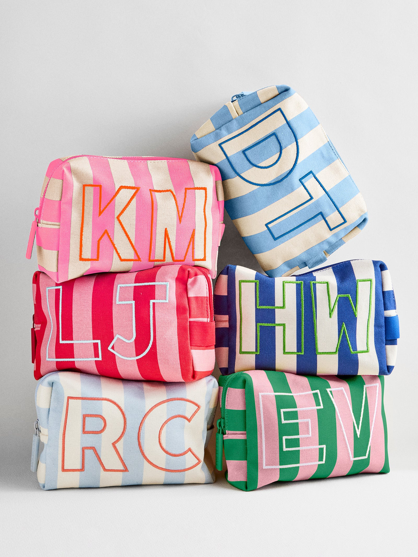 Striped Take It Away Custom Storage Pouch - Custom Cabana | BaubleBar