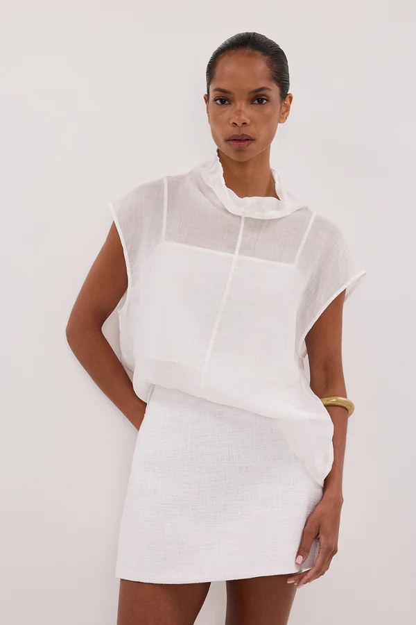 NIEVE WHITE MINI SKORT | DISSH