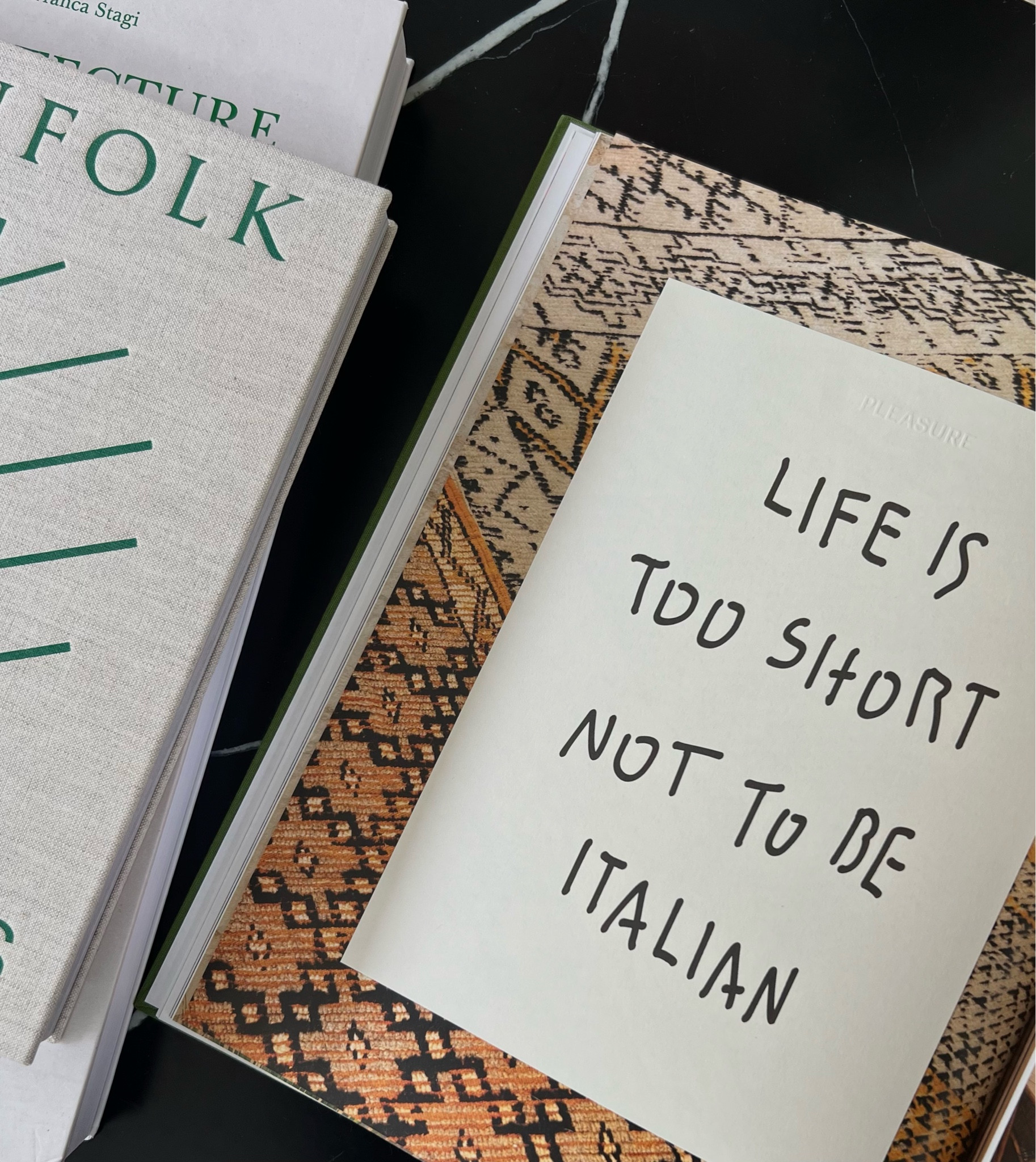 Life is too short not to be Italian❣️ 

Italy Coffee Table Book | Green Coffee Table Book | Home Decor | Organic Modern | Coffee Table Book | Bookshelf Decor | Italy Book | Italian Book | Green Book | Kinfolk Book | Neutral Books | Neutral Decor | Built In Decor | H&M Home | Target Home Decor | Burke Decor | Montana LaBelle | 

#LTKunder100 #LTKhome #LTKstyletip