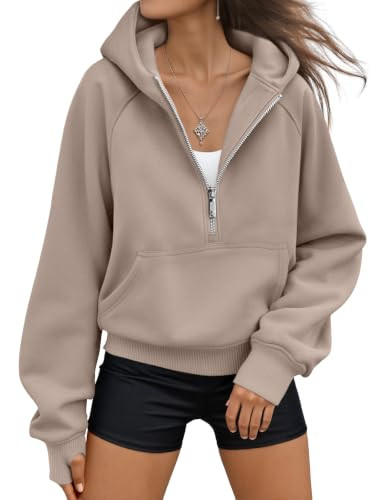 AUTOMET Womens Hoodies Half Zip Up Casual Comfort Fall Clothes 2026 | Amazon (US)