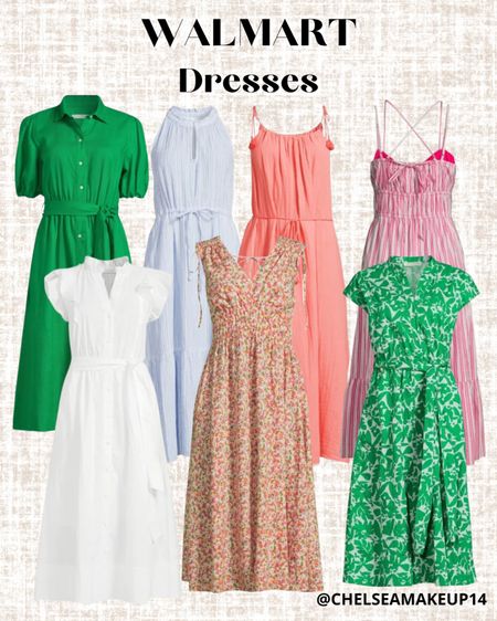 Walmart spring & summer dresses // Time & True dresses // Free Assembly dresses 