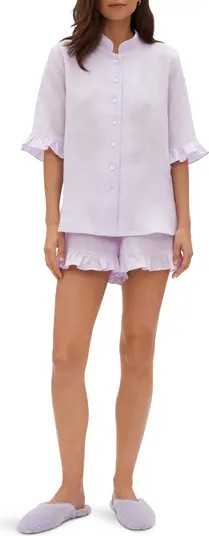 Sleeper Lounge Ruffle Top & Shorts Set | Nordstrom | Nordstrom