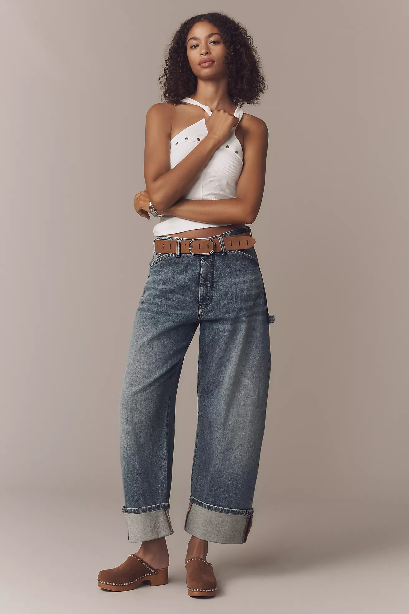 The Kayden Barrel Carpenter Jeans by Pilcro | Anthropologie (US)