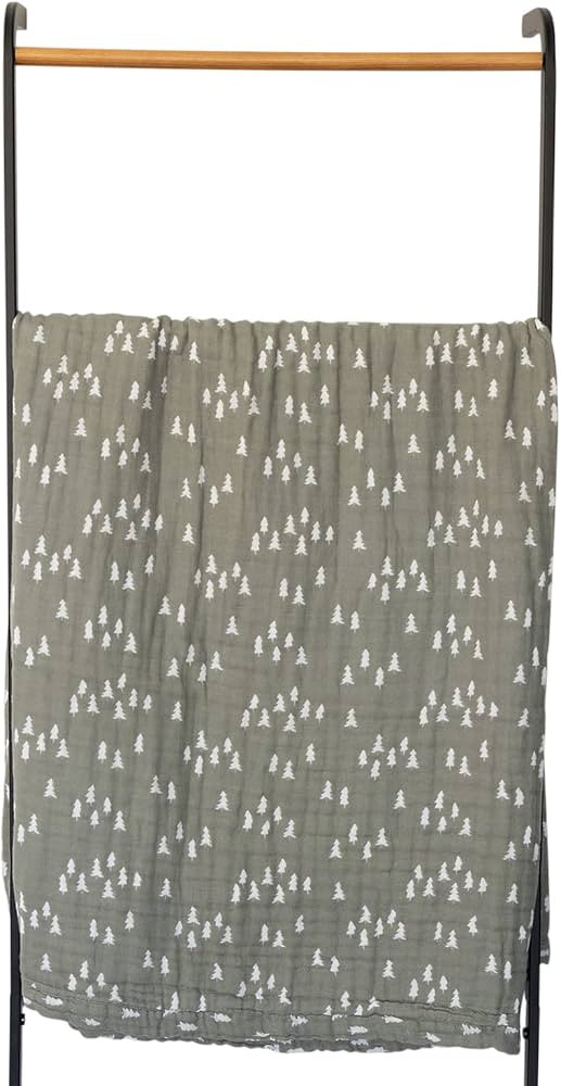 Mebie Baby Muslin Quilt, Pines, 100% Muslin Cotton Baby Blankets for Girls and Boys, Muslin Baby ... | Amazon (US)