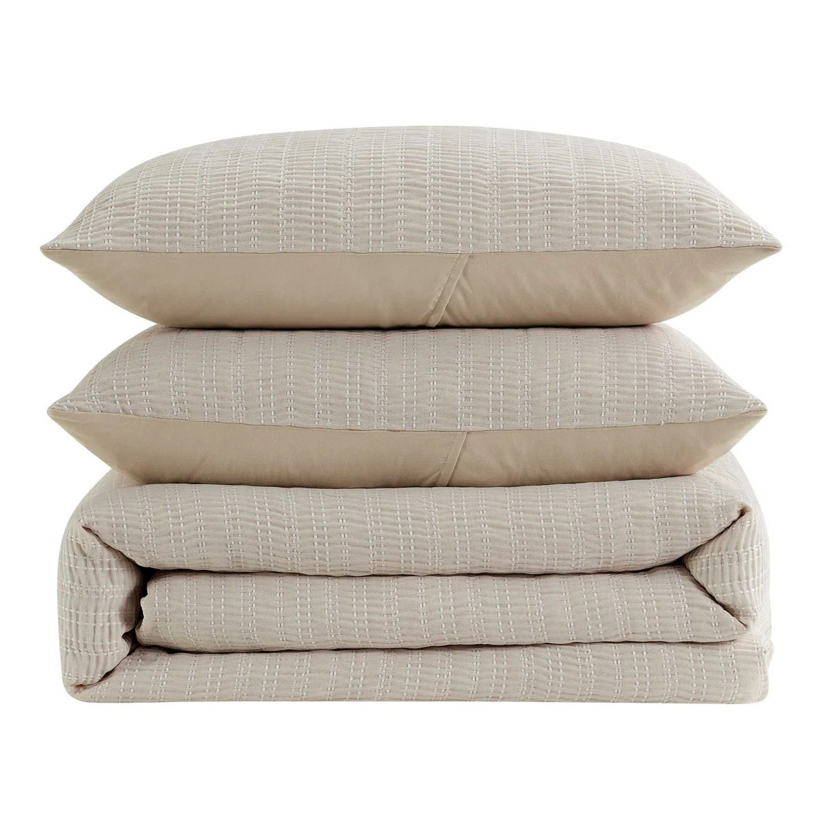 Kenneth Cole Stitched Gauze Solid Comforter Set | Wayfair North America