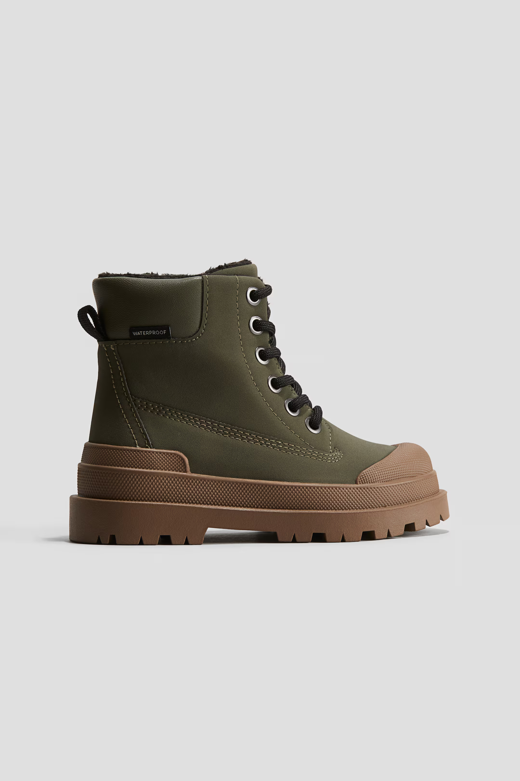 Waterproof boots - Low heel - Dark green - Kids | H&M GB | H&M (UK, MY, IN, SG, PH, TW, HK)