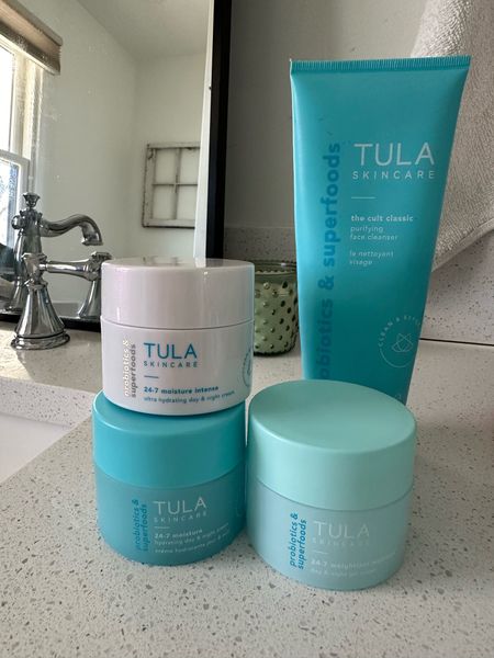 Tula cleanser and moisturizer favs! Use code COURTNEYTRACY15 for an extra discount!