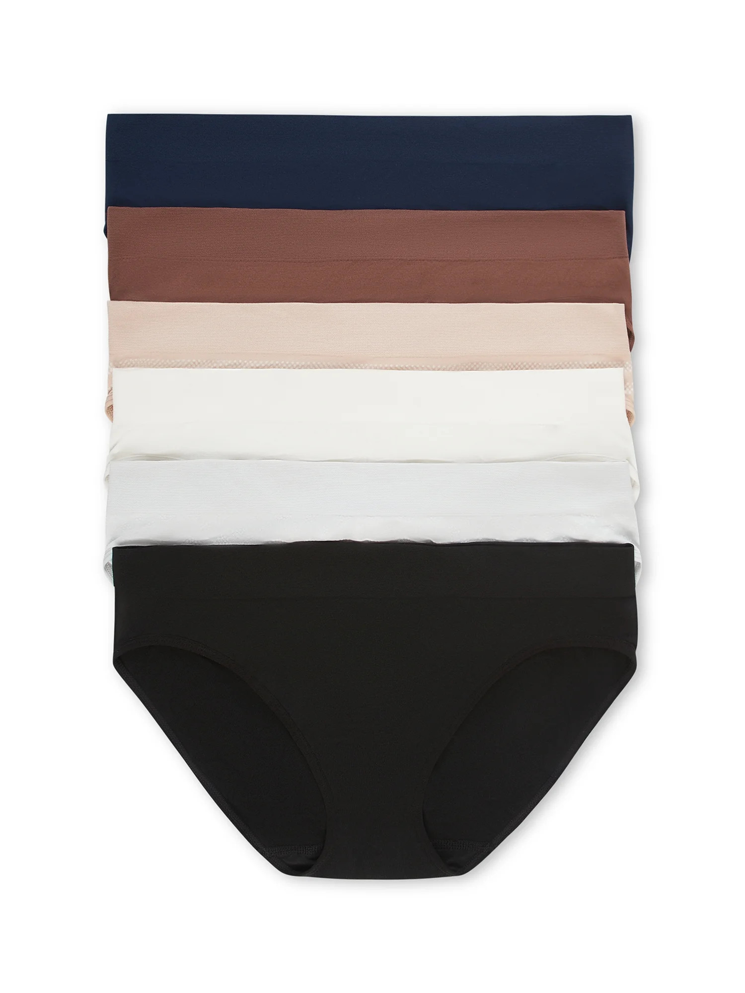 Joyspun Women's Seamless Bikini Panties, 6-Pack, Sizes XS-XXXL | Walmart (US)