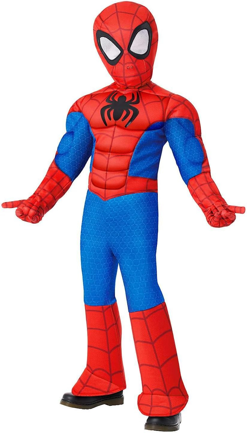 Spirit Halloween Spidey and His Amazing Friends Toddler Spider-Man Muscle Suit Costume, Officially licensed, Padded Jumpsuit | Amazon (US)