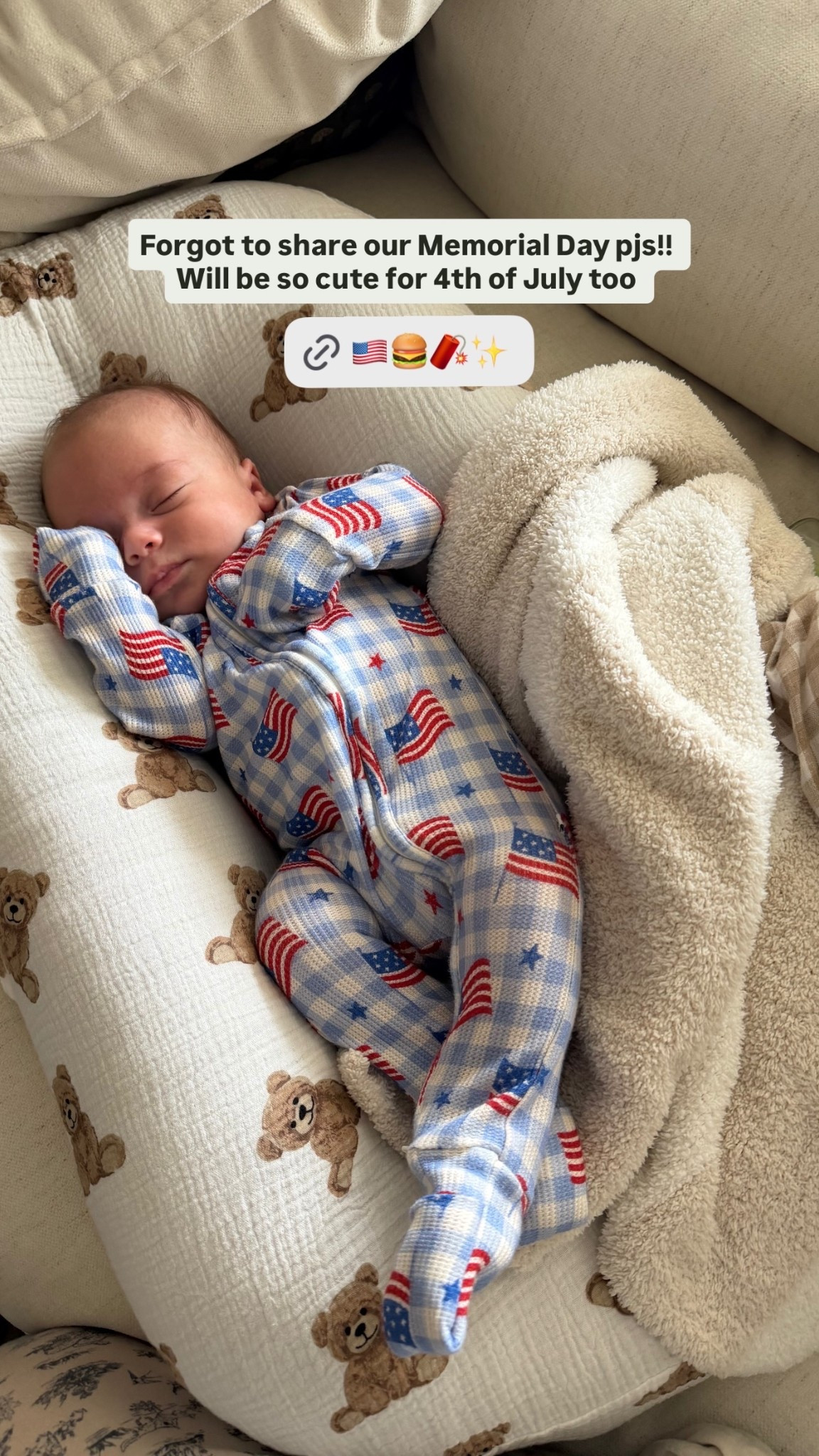 Forgot to share our Memorial Day pjs!! Will be so cute for 4th of July too