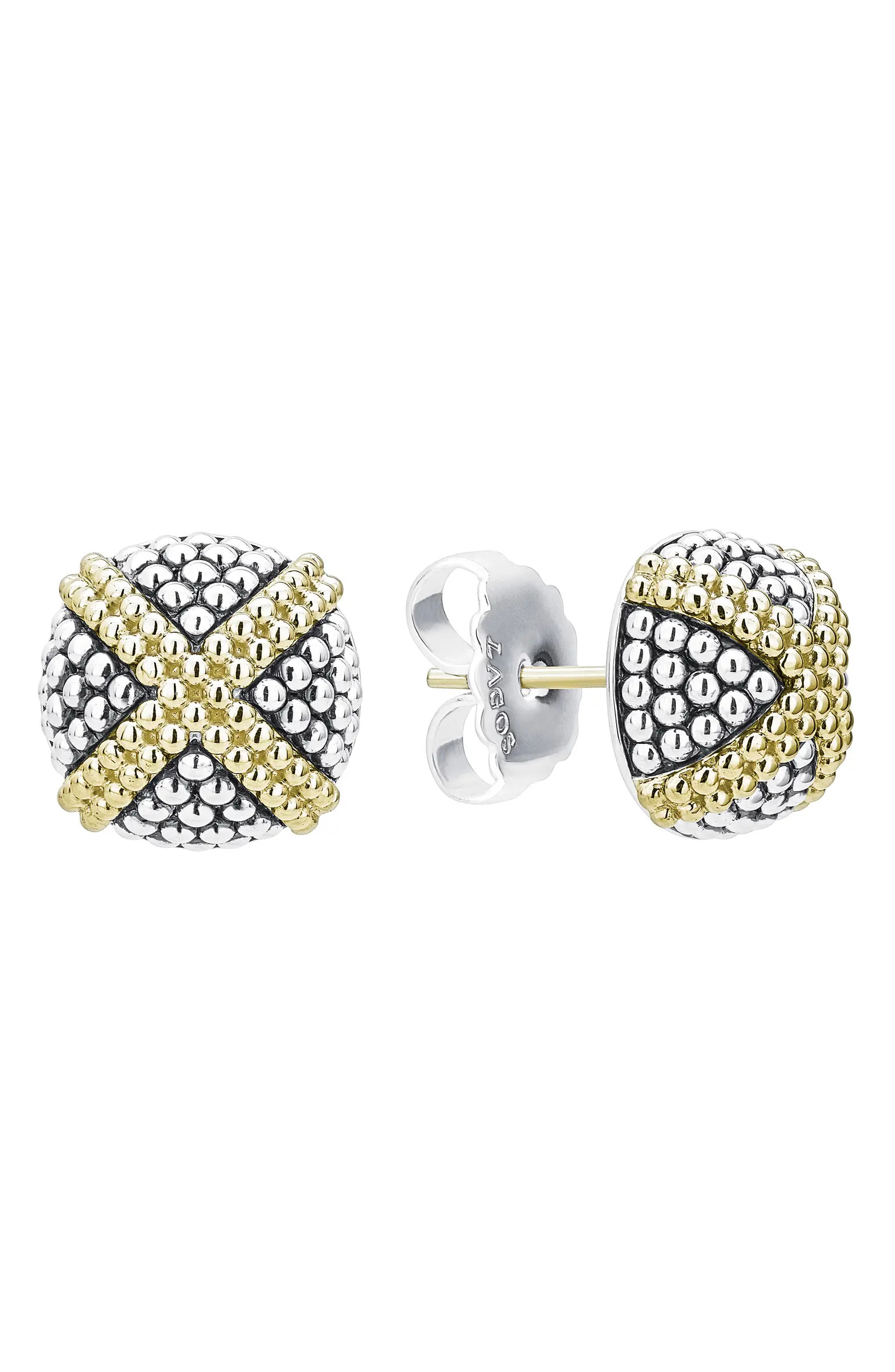 Signature Caviar Large Domed X Stud Earrings | Nordstrom