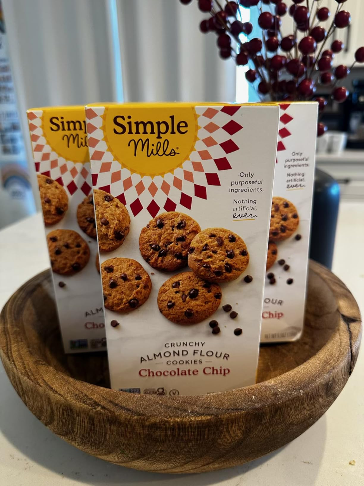 Simple Mills Almond Flour Chocolate Chip Cookies, Gluten Free and Delicious Crunchy Cookies, Orga... | Amazon (US)