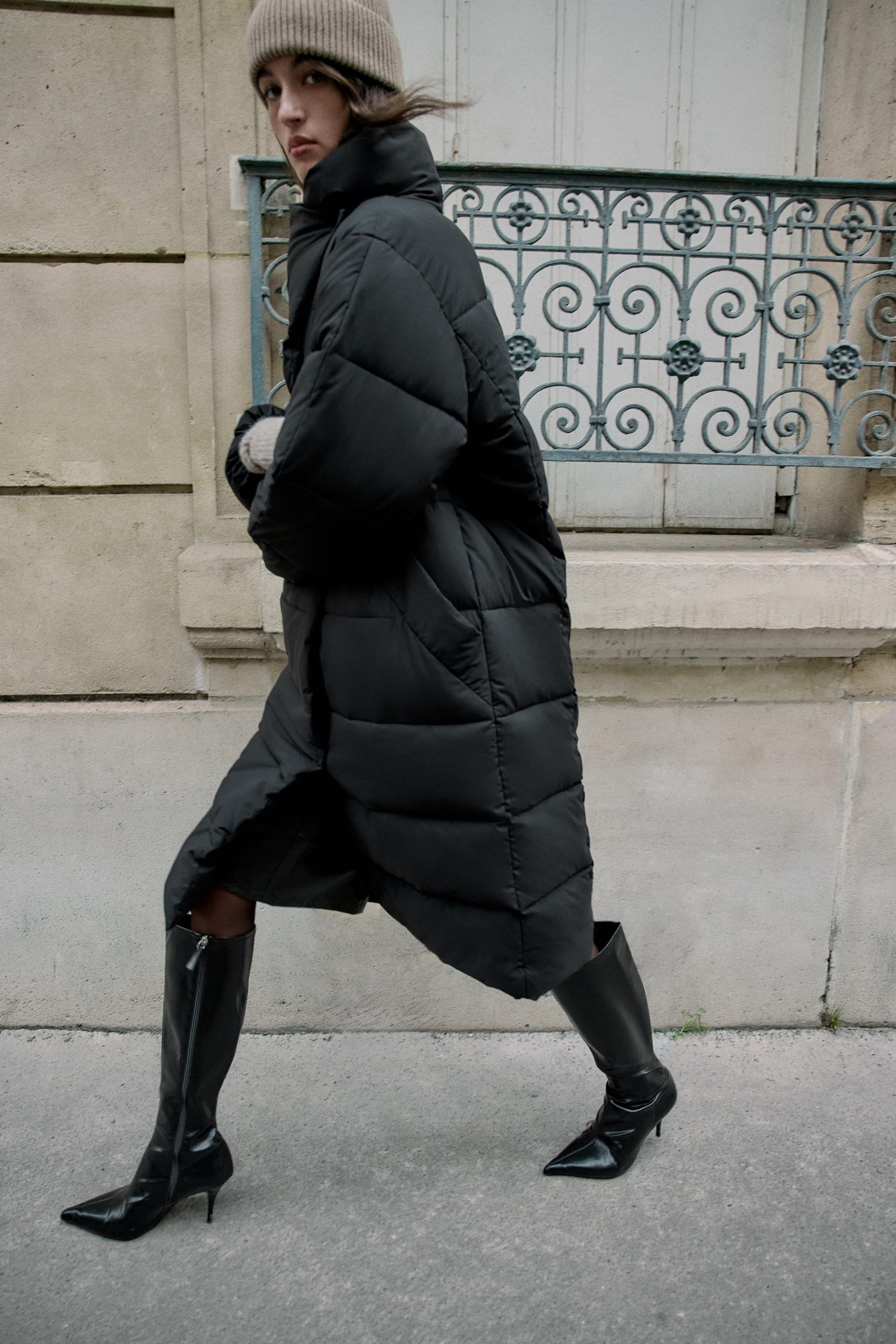 LONG WATER REPELLENT WINDPROOF WRAP-NECK ANORAK | Zara US