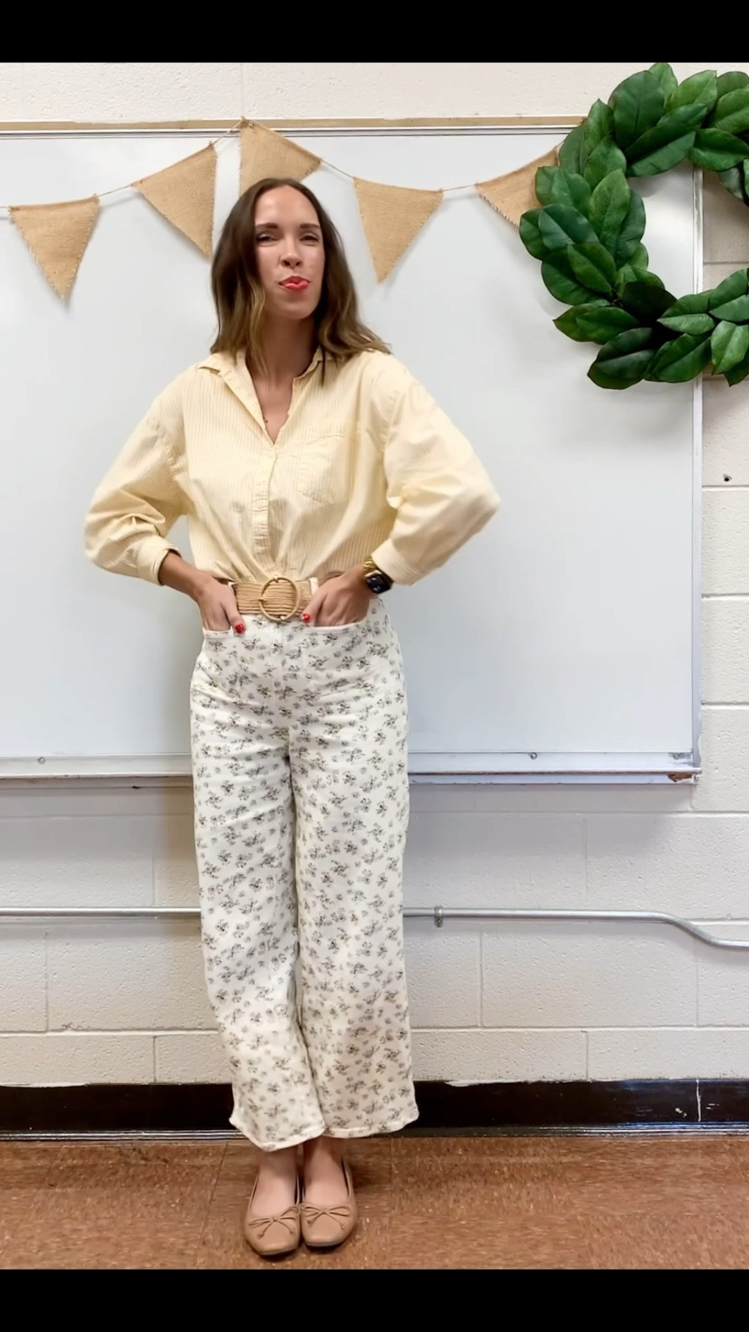 Shirt - small
Pants - small

teacher outfit, back to school, mixed prints, striped shirt, floral pants 

#LTKFindsUnder50 #LTKWorkwear #LTKStyleTip