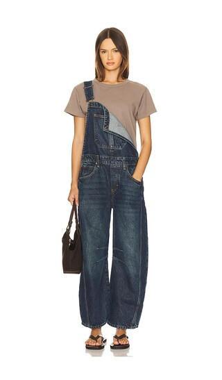 Free People Good Luck Overall in Blue. - size L | Revolve Clothing (Global)