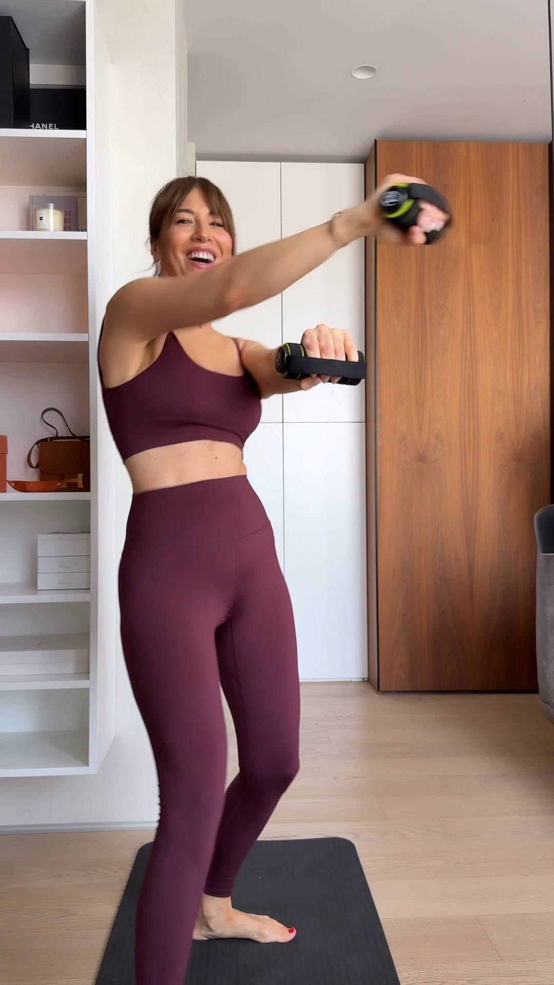 Sometimes workout motivation is very simple: A cute new set and good music! 
I’m wearing size S in both, the sport bra and leggings. They are comfortable, supportive and very flattering. 

#LTKWorkwear #LTKActive #LTKOver40