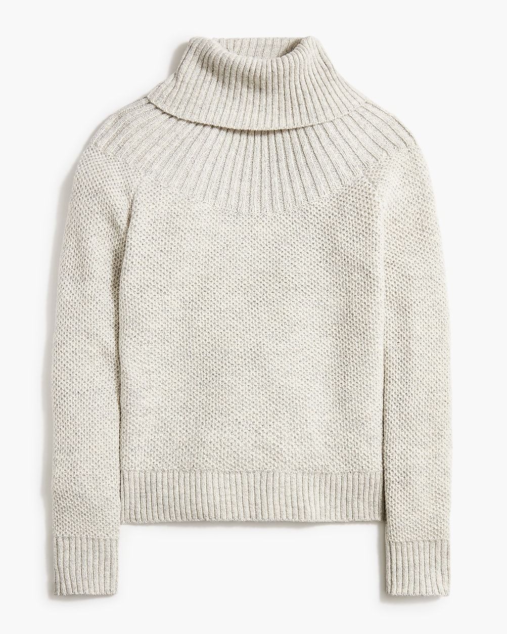 Mixed-stitch turtleneck sweater | J.Crew Factory