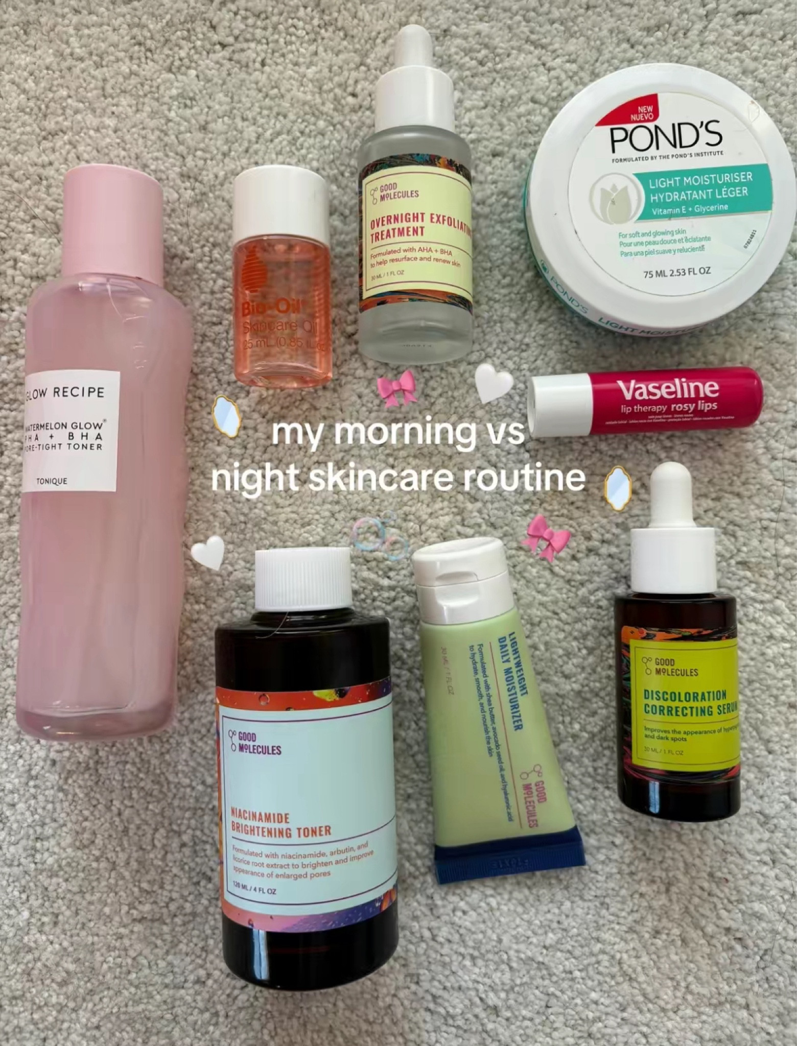my morning vs night skincare routine! check out my other posts for info on my routine 🤍

skin care routine, skincare essentials, glow recipe, good molecules, teen skincare, gifts for her, gift guide for her, gifts for teen girls, gifts for college girl, acne skincare, gifts for women

#LTKBeauty #LTKGiftGuide #LTKFindsUnder50