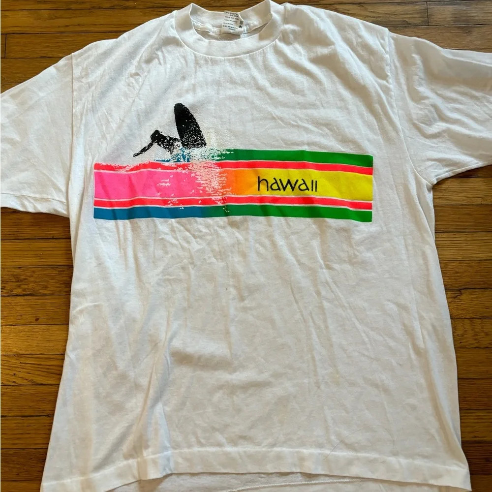 🔥Vintage 1980 Hawaii Tourist Tshirt Super Clean 44yr old shirt super fly!🔥 | Poshmark