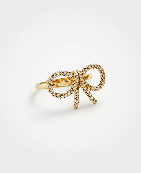 Pave Bow Ring | Ann Taylor (US)