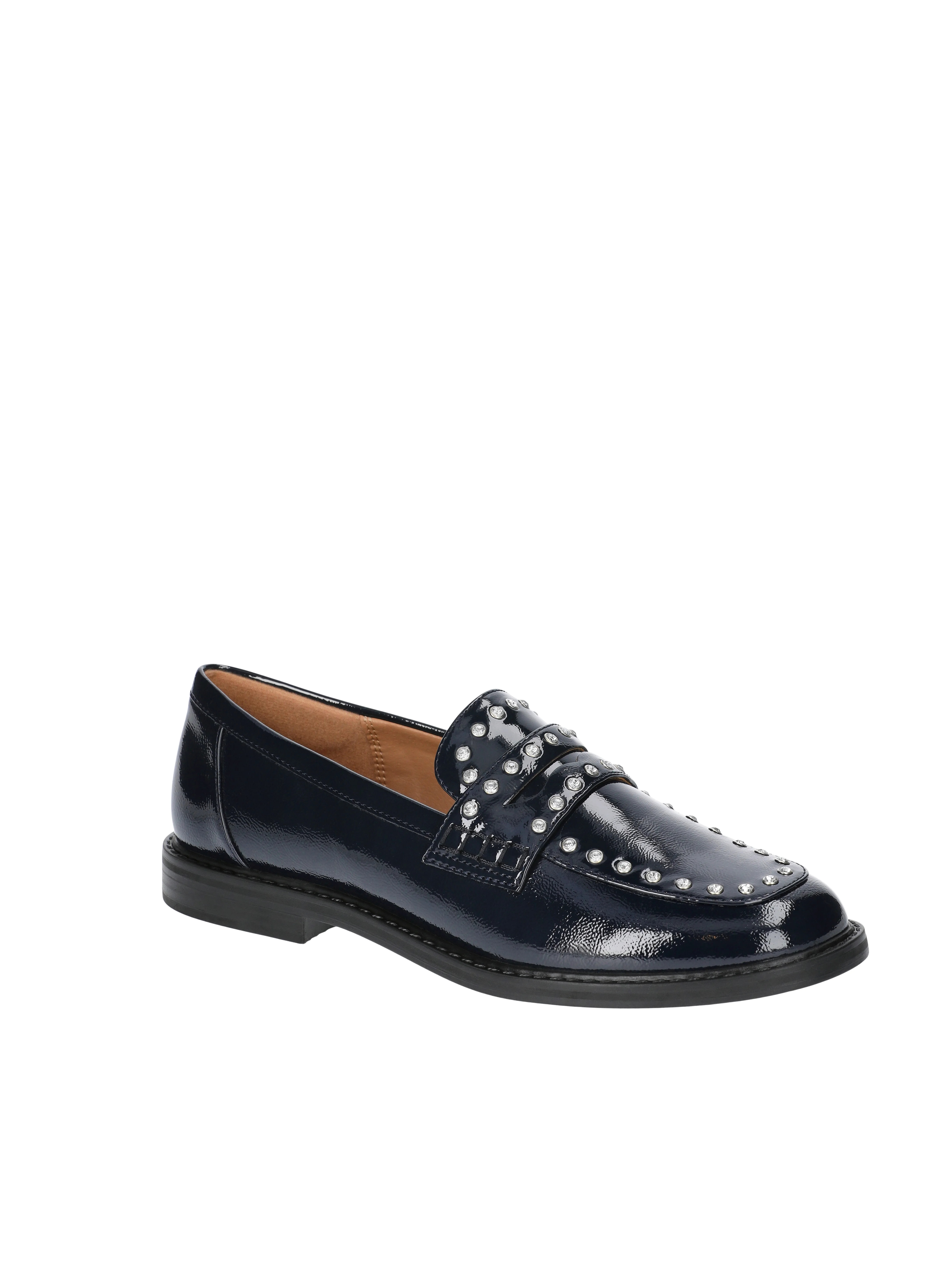 Free Assembly Women's Studded Faux Leather Loafers, Sizes 6-11 | Walmart (US)