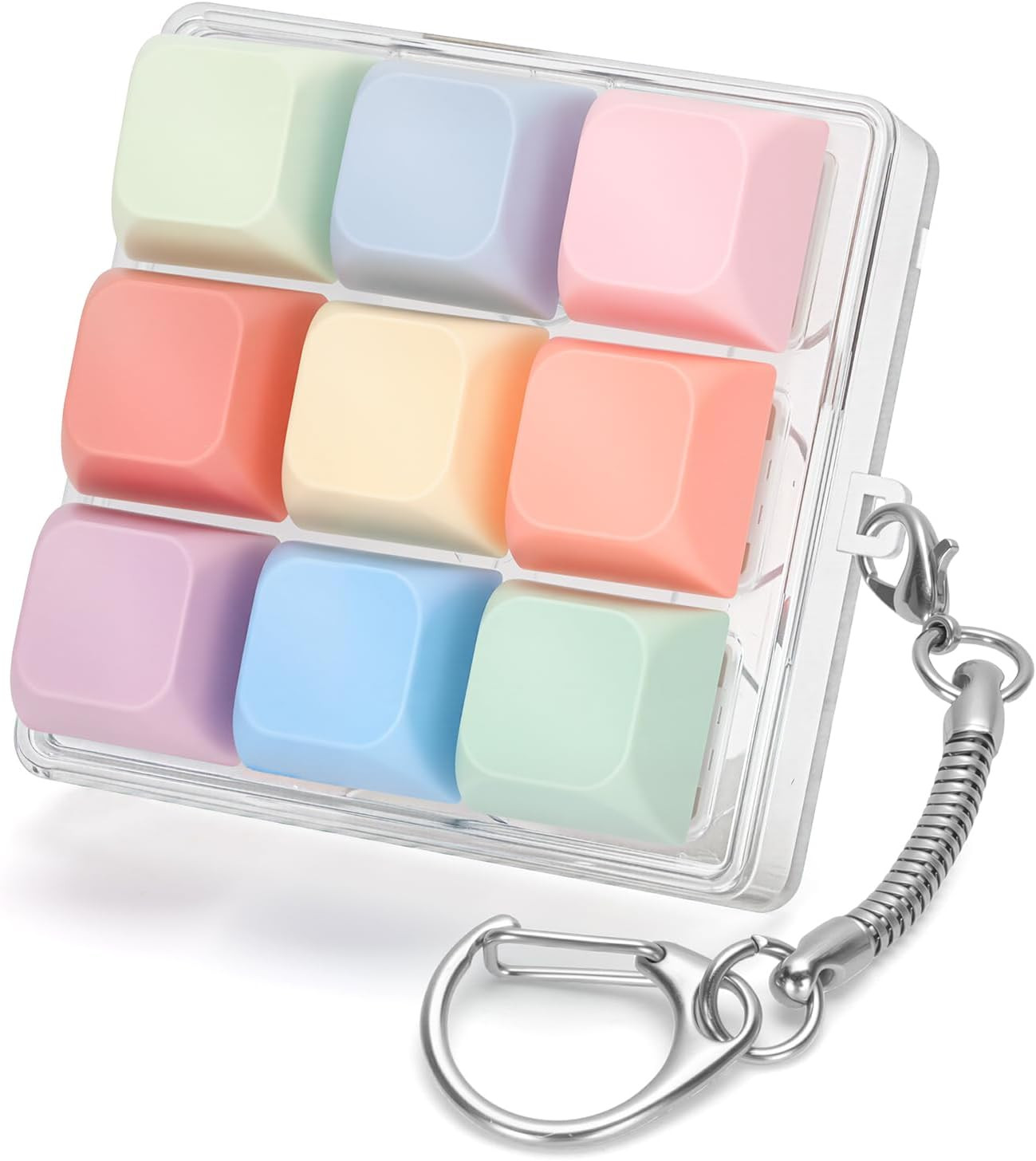 Colorful Keyboard Fidget Toys for Adults Mechanical Button Keyboard Clicker Keychain for Work Str... | Amazon (US)