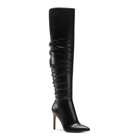 INC Womens Black Cushioned Iyonna Pointed Toe Stiletto Zip-Up Dress Boots 9.5 M | Walmart (US)