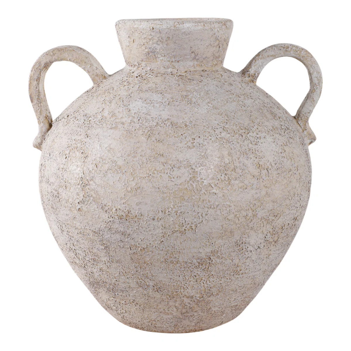 Handcrafted Terracotta Pottery Vase With Double Handles - Timeless Decorative Accent For Any Spac... | Wayfair North America