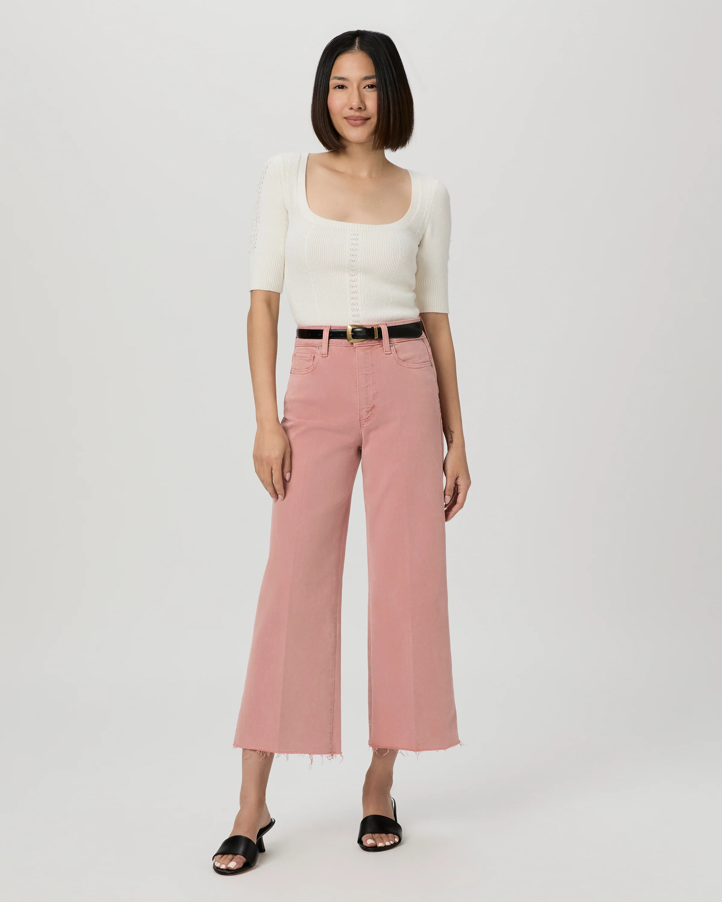 Anessa Petite Wide Leg Jean | Paige