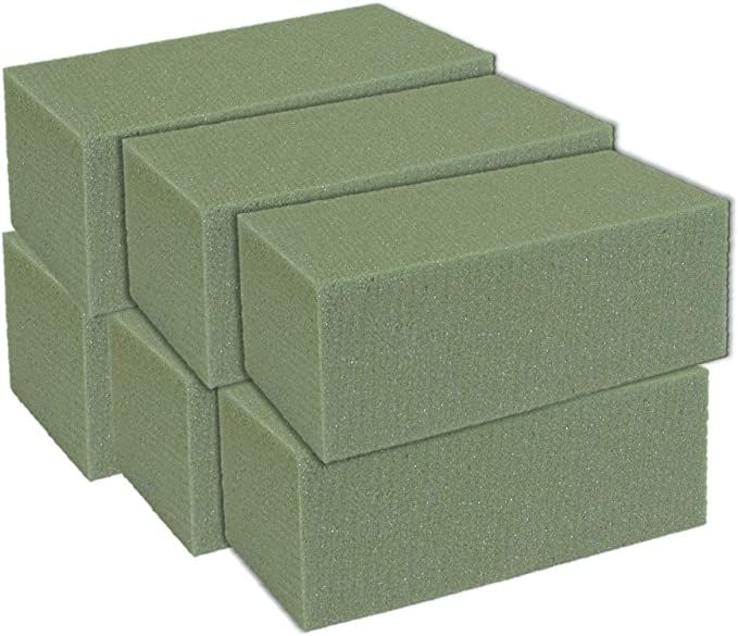 Premium Dry Floral Foam Blocks for Flower Arrangements 6pk, Styrofoam Block for Artificial Flower... | Amazon (US)