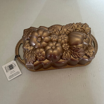 Nordic Ware Baking Loaf Pan Patch O’Pumpkin 6 Cups Heavy Cast Aluminum New | eBay US