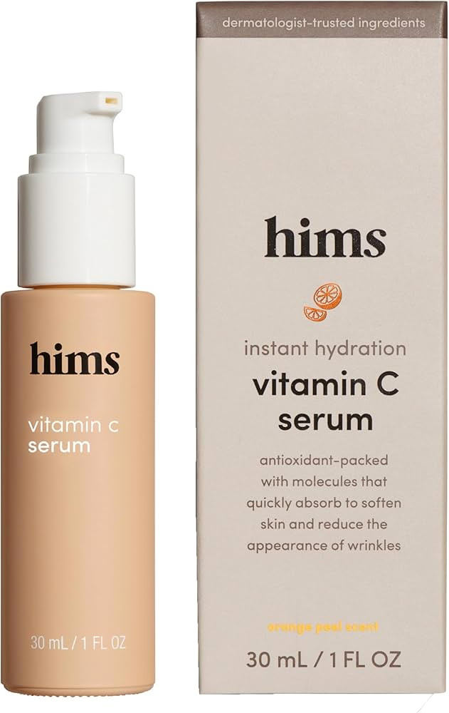hims Vitamin C Serum for Men - Brightens, Evens Skin Tone, Reduces Wrinkles - Highly Concentrated... | Amazon (US)