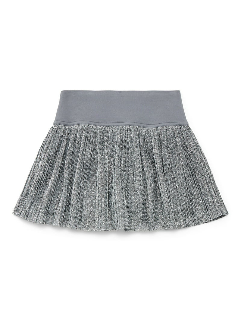 Wonder Nation Toddler Girls Pull-On Skirt with Shorts, Sizes 12M-5T | Walmart (US)