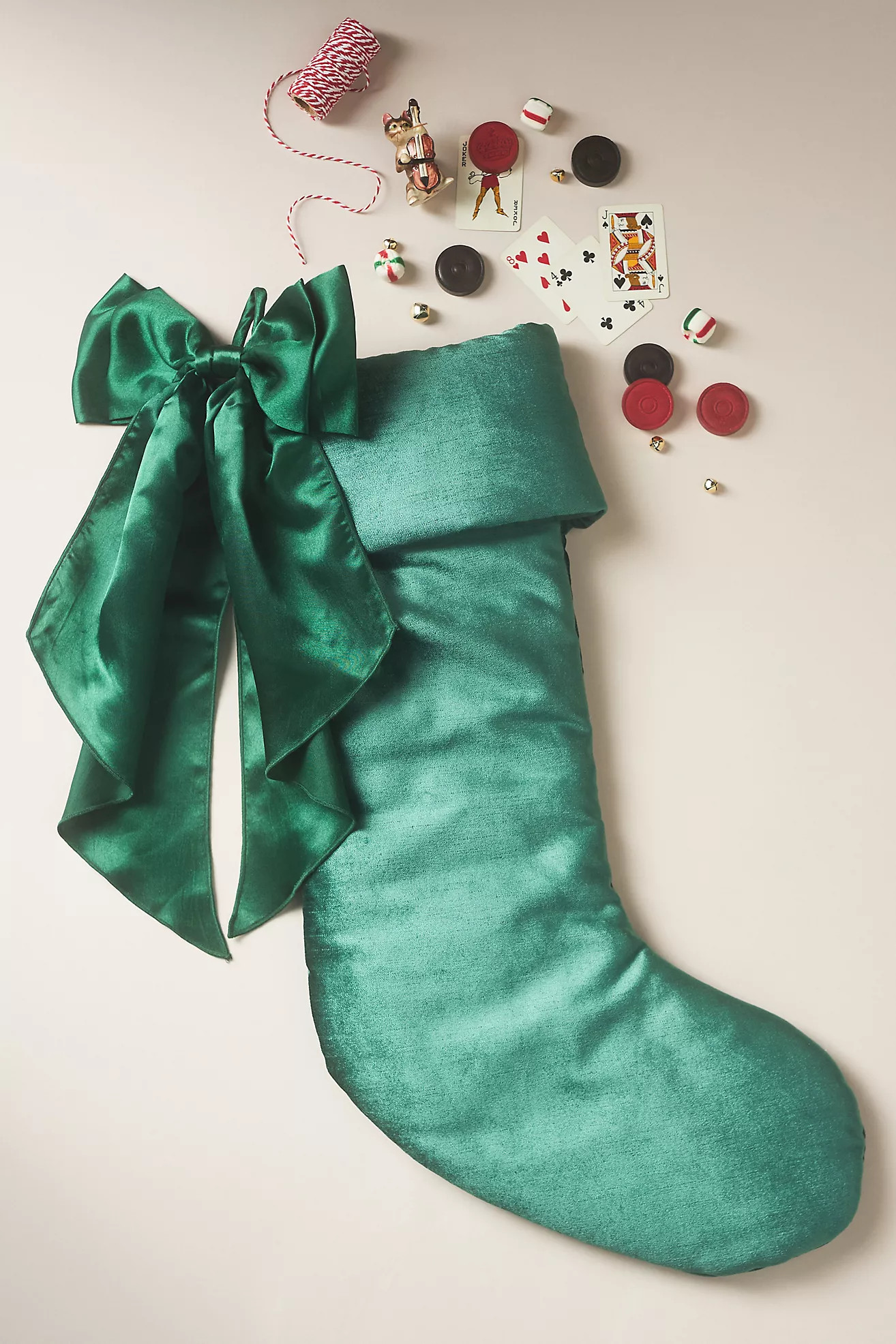 Velvet Bow Stocking | Anthropologie (US)