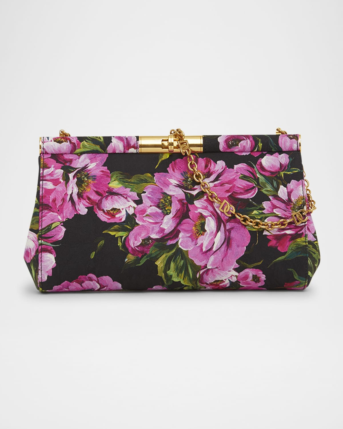 Marlene Medium Flower-Print Clutch Bag | Neiman Marcus