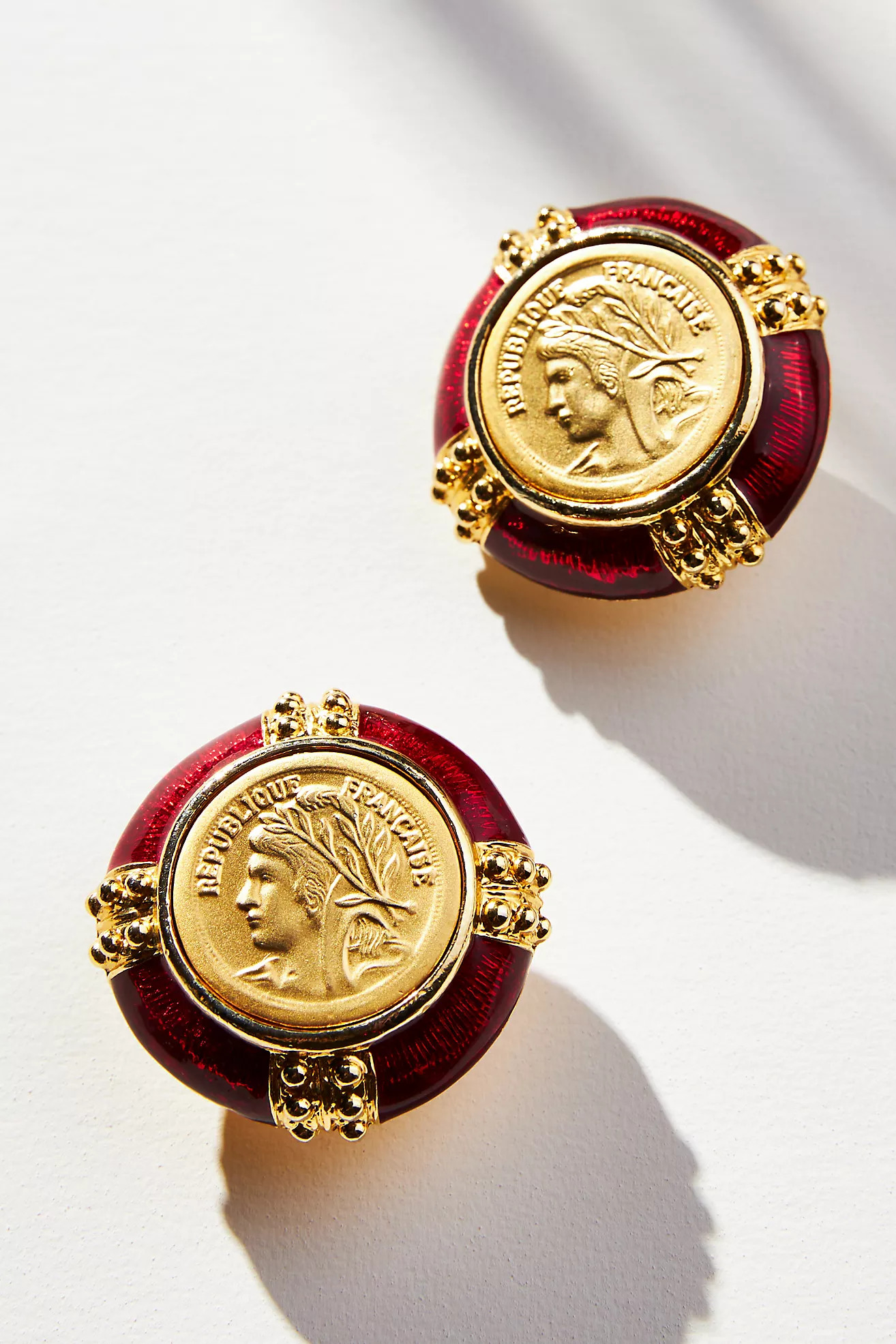 Vintage Coin Post Earrings | Anthropologie (US)