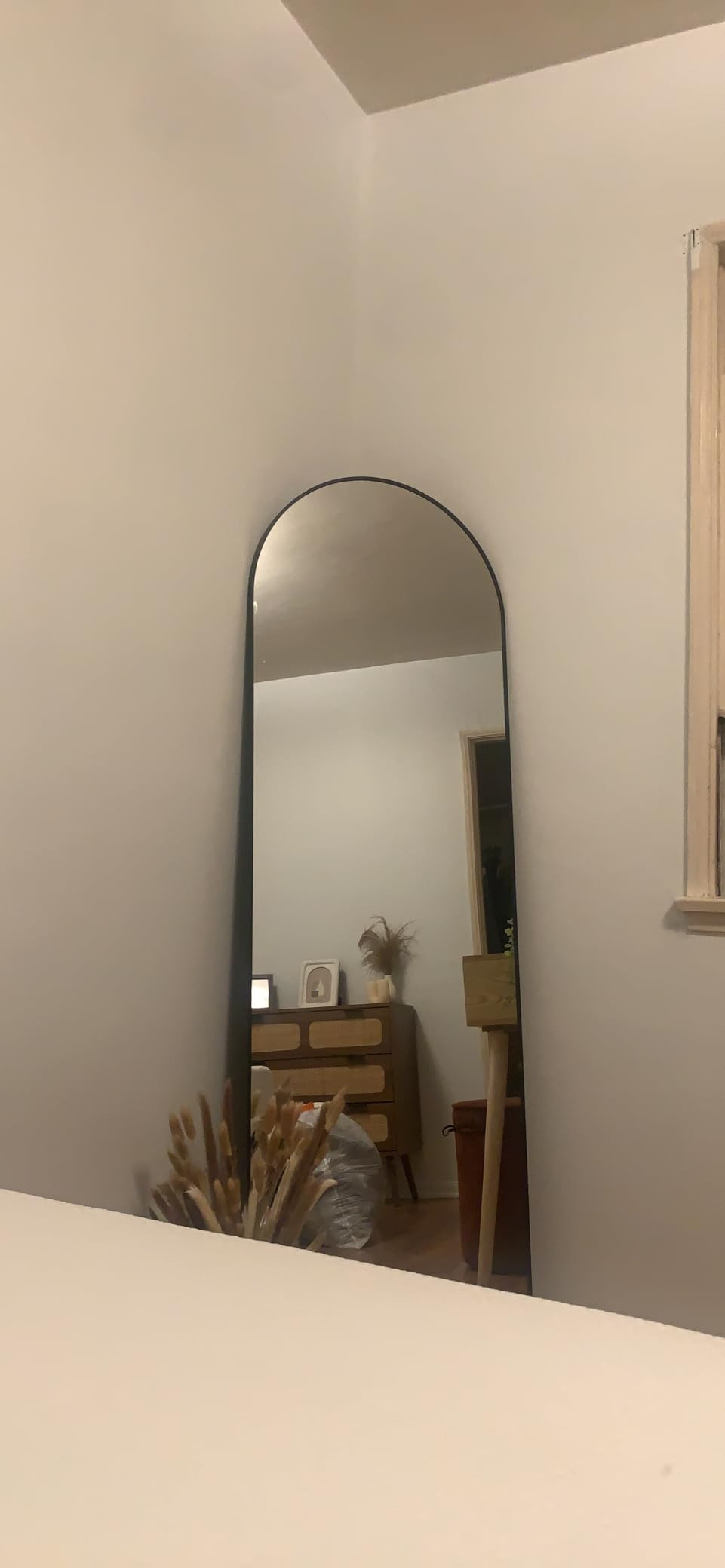 DYNWELL Arched Full Length Mirror, Floor Mirror with Stand, 30"x71" Large Mirror, Wall Mirror Ful... | Amazon (US)