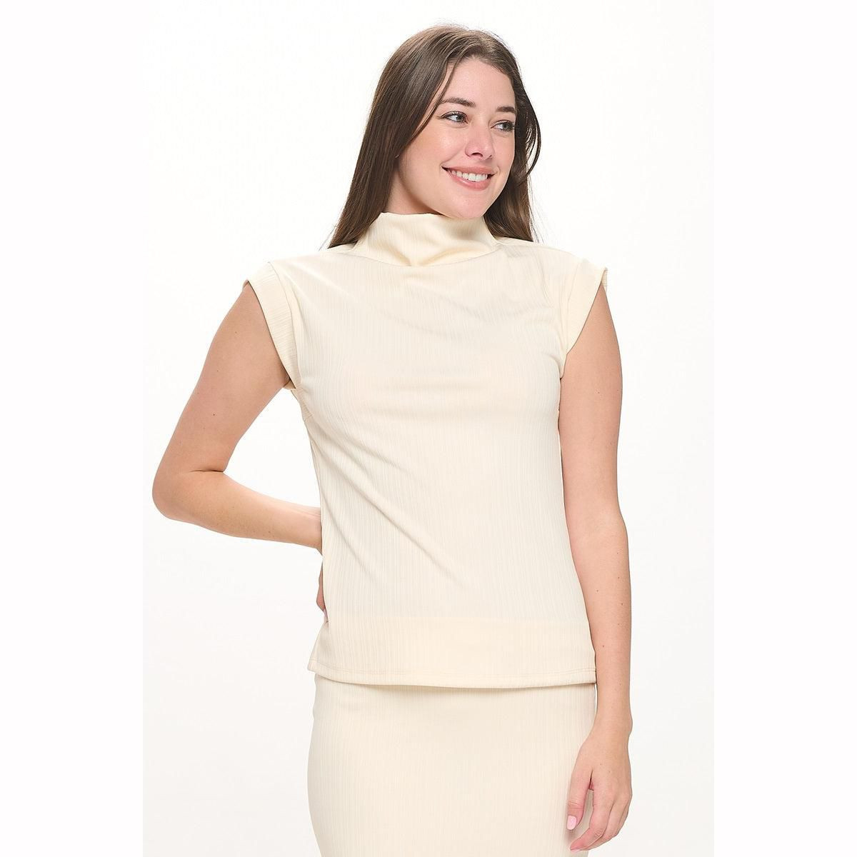 WEST K Women's Anna Mock Neck Ribbed Sleeveless Top | Target