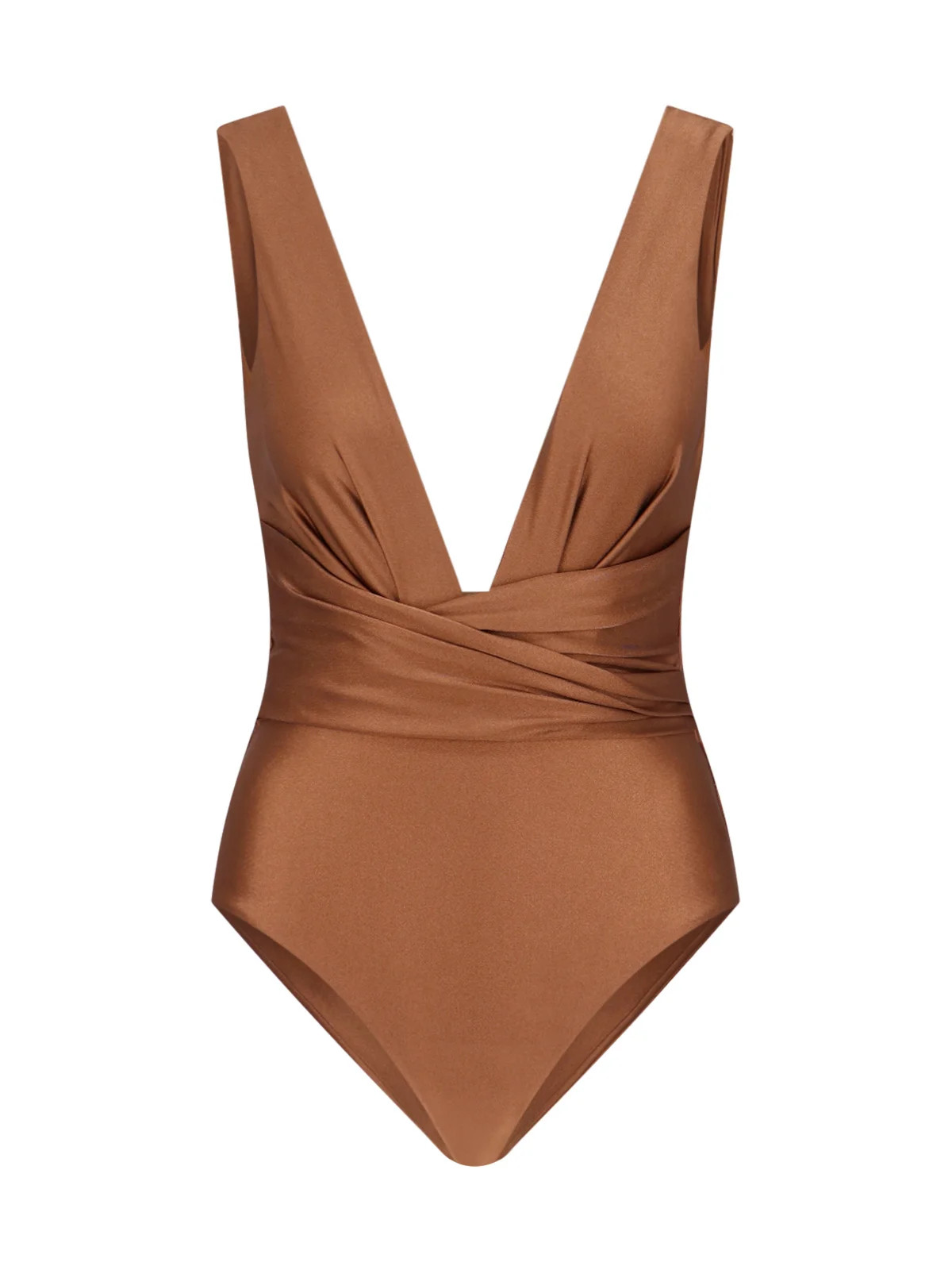 Zimmermann Raie V-Neck One Piece Swimsuit | Cettire Global