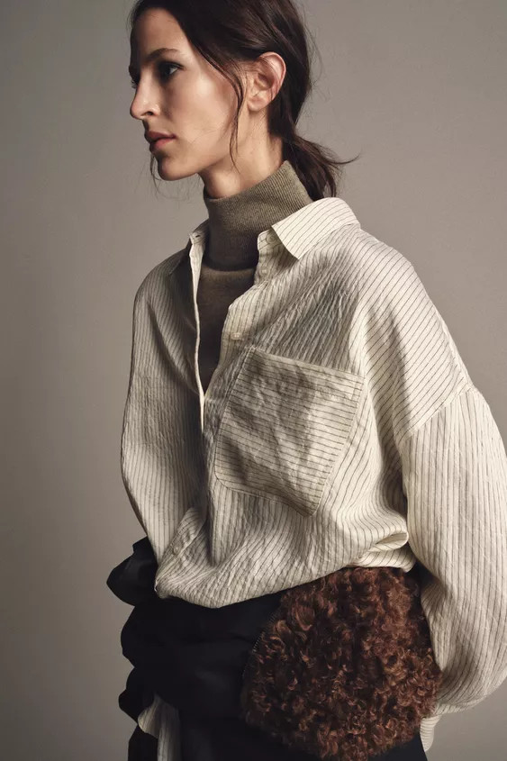 FLIESSENDES GESTREIFTES HEMD – ZW COLLECTION | Zara US