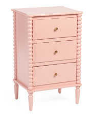 32in 3 Drawer Spindle Leg Nightstand | TJ Maxx